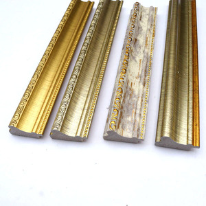 Tốt nhất slaes Polystyrene PS Chất liệu 49*25 mét Kích thước Antique Vàng nhựa hình ảnh gương khung mouldings - Product Image 1