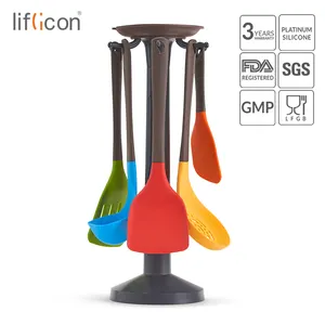 Wholesale chinese cooking tool-*Liflicon Utensils Sets Cooking Chinese 2019 New Silicone Nylon Kitchen Tools