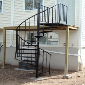 Escaleras en espiral de metal para exteriores, escalones de hierro, precios externos, peldaños en espiral