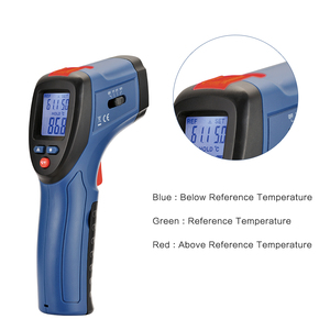 CEM DT-8666 Leak Detector Térmico, Não-Contato Termômetro Infravermelho Arma de Temperatura com Alarme Sonoro 1% da leitura