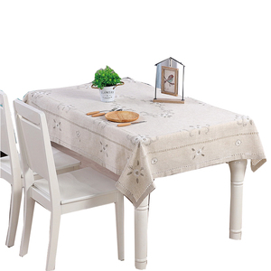 Bestickte spitze tisch tuch hochzeit tischdecke mit hand bestickt leinen tischdecken tisch abdeckung