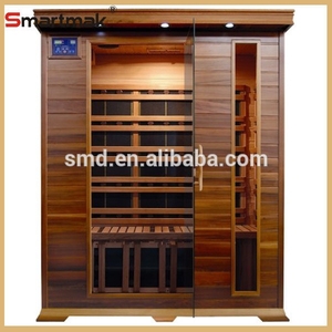 Smartmak marca Canada Red Cedar wood turmalina infrarrojo lejano sauna para 4 personas - Product Image 1