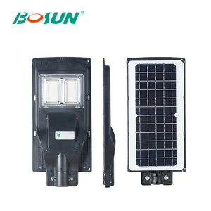 BOSUN IP65 80watt semua dalam satu lampu jalan surya dengan built-in baterai