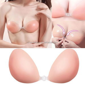 Señoras Ropa Interior Adhesiva Del Silicón Palo En Push Up Gel Backless Sin Tirantes <span class=keywords><strong>de</strong></span> Sujetador Invisible - Product Image 1