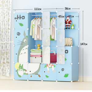 Armario portátil para niños y bebés, armario de dormitorio, estante de almacenamiento colgante de <span class=keywords><strong>ropa</strong></span>, organizador de cubos - Product Image 4