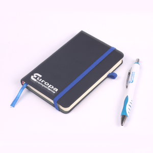 Oempromo Tùy Chỉnh PU Da Khâu Ràng Buộc Giấy Máy Tính Xách Tay Và Bút Bộ Quà Tặng - Product Image 3