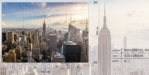 Digitale di stampa non-tessuto carta da parati con l'immagine della città pareti - Product Image 2