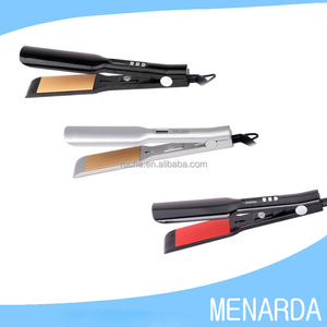 Popular 1.5 ''<span class=keywords><strong>de</strong></span> ancho placas al por mayor fuentes del peluquero del pelo plancha <span class=keywords><strong>de</strong></span> hierro plano <span class=keywords><strong>de</strong></span> cerámica y titanio - Product Image 2