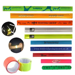 Hot Sale High Quality Hi Vis Customized Reflective Snap Band Gift