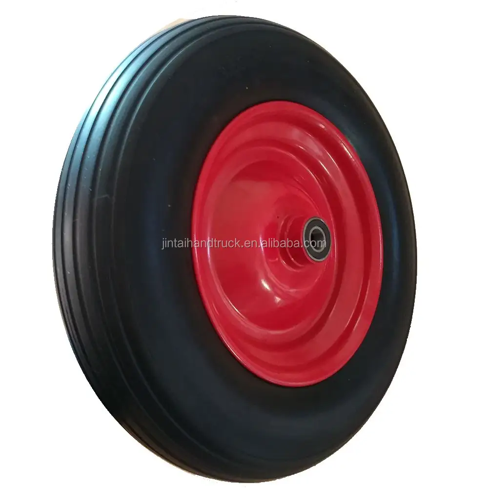 wheelbarrow wheel 3.50-8 PU foam wheel flat free tire