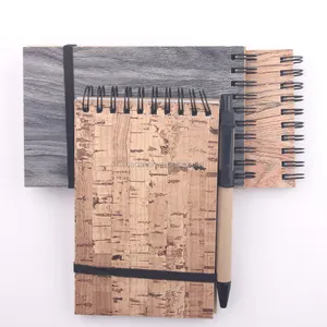 Recycelt spirale notebook custom druck notebook stift mit mini notebook