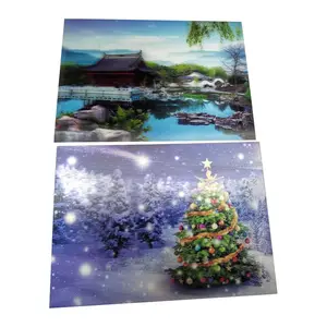 3D Lenticular In Ấn Holiday Trang Trí Và Quà Tặng Phim Foil Lens Sheet 75 Lpi 0.45 Mm PET