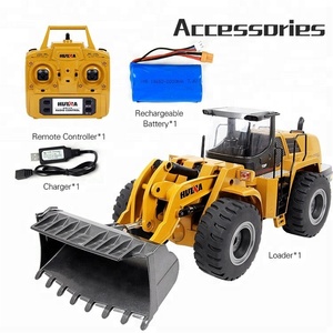 HuiNa-excavadora teledirigida de Metal de aleación, escala <span class=keywords><strong>1</strong></span>:14, 1583, 583, 2,4G, 10 canales, regalo para niños - Product Image 6