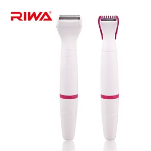 Professional battery supply 2 in 1 hair trimmer electric bikini razor RIWA model