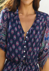 Damas ropa <span class=keywords><strong>de</strong></span> moda 2016 imprimir vestidos <span class=keywords><strong>de</strong></span> <span class=keywords><strong>manga</strong></span> larga bohimia <span class=keywords><strong>vestido</strong></span> <span class=keywords><strong>de</strong></span> la blusa - Product Image 4