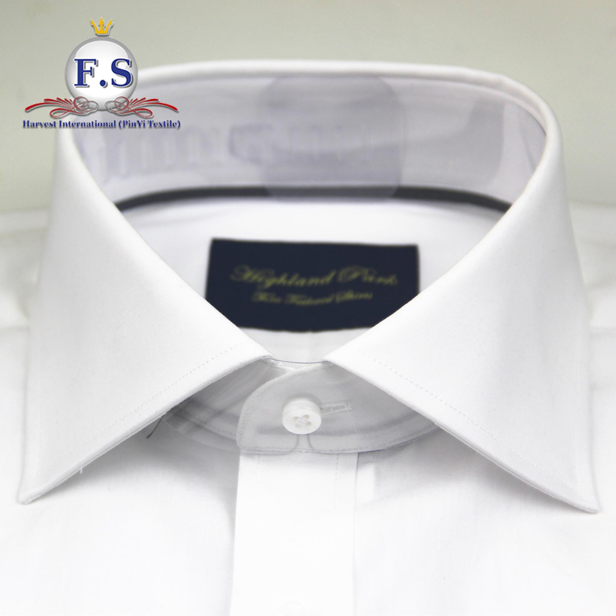 100% Cotton Custom Shirts - High Spread Collar Dress Shirts