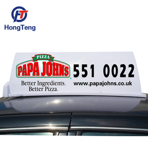 Taxi en blanco que hace publicidad del rectángulo de luz del tejado del coche con CE - Product Image 2