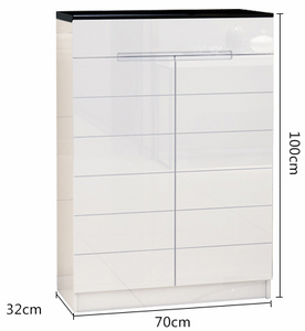 Modern <strong>White</strong> Color Wood High Gloss <strong>Shoe</strong> Storage <strong>Cabinet</strong> with Storage Drawer <strong>Shoe</strong> Rack <strong>Cabinet</strong> - Product Image 3