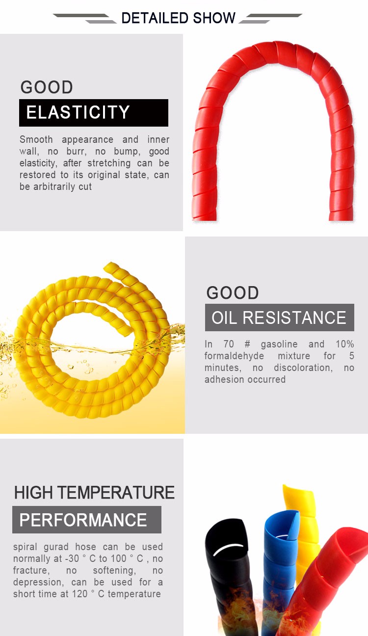 Hydraulic Spiral Protective Sleeve/spiral Hose Guard/hose Protector