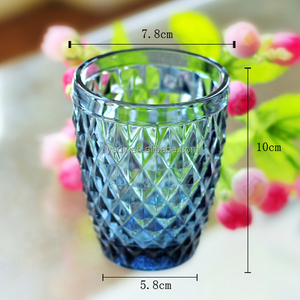 Calici da Vino Vintage Blu per Matrimoni, Bicchieri in Vetro a Prezzo Conveniente <span class=keywords><strong>e</strong></span> Portacandele in Vetro - Product Image 2