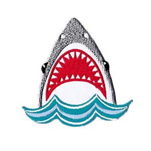 Tốt nhất bán cá mập thiết kế tùy chỉnh logo May on/sắt trên thêu các bản vá lỗi - Product Image 6