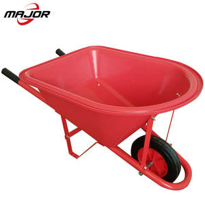 20L व्हील बैरो ट्राली निर्माण wheelbarrow बगीचा गाड़ी के साथ एकल पहिया - Product Image 5