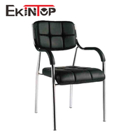 Chaise de conférence de bureau en cuir PU avec garantie de 3 ans pour salle de formation