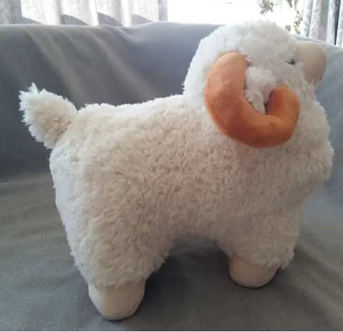 カスタム動物のおもちゃ脂肪の形ぬいぐるみ羊白い素材羊ぬいぐるみ