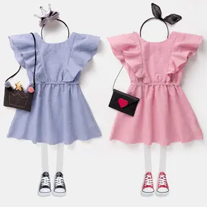 Bán Buôn Quần Áo Trẻ Em Toddler Girl Boutique Trang Phục Cô Gái Bay Tay Áo Dresses