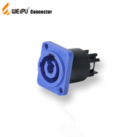 Connecteur audio IP65 Weipu Twist Lock 4 pôles compatible avec Neutrik Speakon NL4FC NL4FX NLT4X NL2FC pour amplificateur