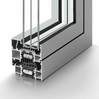 Certification officielle de haute qualité schuco profil en aluminium pour mur rideau de fenêtre