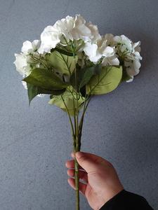 FC3102 Bunga Semak Buatan Sutra Hydrangea 5 Kepala untuk Pernikahan - Product Image 4