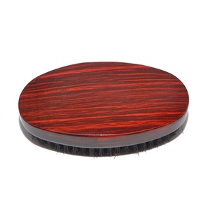 Nuovo design ovale nero bianco morbido di media durezza 100% <span class=keywords><strong>setole</strong></span> di cinghiale capelli <span class=keywords><strong>pennello</strong></span> da barba - Product Image 2