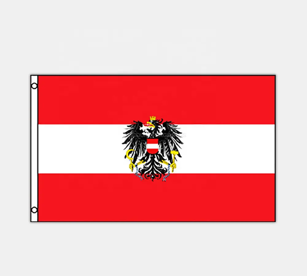 3x5 Österreich National flagge mit österreich ischen Adler Banner Indoor Outdoor