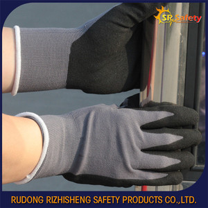 Transparent mesh Non-slip gray <span class=keywords><strong>Nitrile</strong></span> Glove - Product Image 2