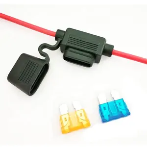 Kabel Merah Hitam Perumahan 32V Blade Fuse Holder