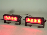 Luces de advertencia en el tablero Luces intermitentes LED 12V Luces de tablero rojas y blancas para automóviles para vehículos de emergencia SL340