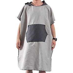Commercio all'ingrosso Su Misura Spiaggia <span class=keywords><strong>Poncho</strong></span> <span class=keywords><strong>Asciugamano</strong></span> In Microfibra Pelle Scamosciata di Surf Con Cappuccio <span class=keywords><strong>Poncho</strong></span> Per Adulti - Product Image 2