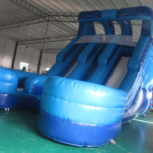 Azul <span class=keywords><strong>Marino</strong></span> doble Lane inflable tobogán de agua para la venta - Product Image 1