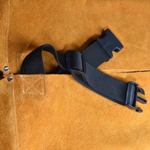 Custom Wärme Beständig Gelb Kuh Leder Schweißen Schürze für Industrielle Arbeit - Product Image 4