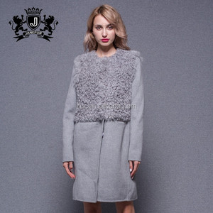 Femmes de Moutons De Fourrure de Laine <span class=keywords><strong>Veste</strong></span> Hiver Chaud Double Face Fur hiver laine cachemire manteau - Product Image 6