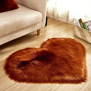 OEM service Fake Fur Rugs plush faux fur rug grey sheepskin synthetic fur carpet