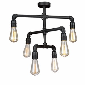 Tubería de agua techo colgante lámpara loft retro acabado antiguo lámpara de luz industrial lámpara colgante - Product Image 1