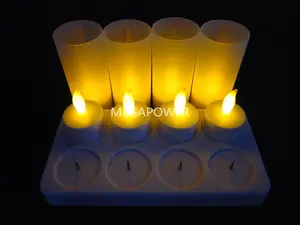 Hot Selling Safety Flameless Rechargeable Electric Tea Light Led Candle