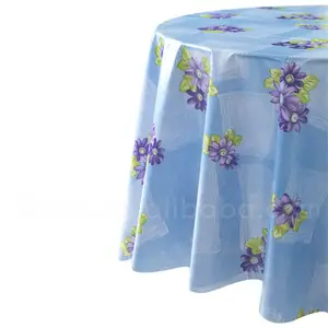 पीवीसी टेबल कपड़ा निविड़ अंधकार प्लास्टिक पीवीसी टेबल कपड़ा रोल फूल पैटर्न मेज़पोश
