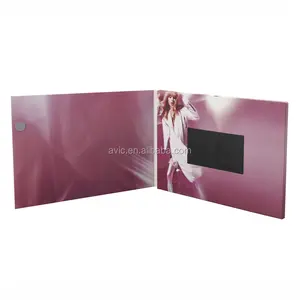 Promotional Tft Business Christmas Lcd Video Player Books Brochure Card Video Postcard