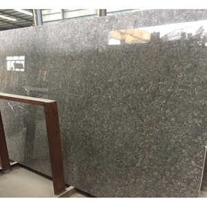 Losa de piedra precio piso perlas fósiles flor overlord mármol <span class=keywords><strong>gris</strong></span> - Product Image 4