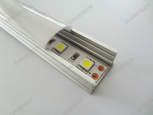 1715 H gran ángulo de visión llevó <span class=keywords><strong>perfil</strong></span> con estriado cubierta de la PC difusor de <span class=keywords><strong>perfil</strong></span> de aluminio <span class=keywords><strong>LED</strong></span> - Product Image 3