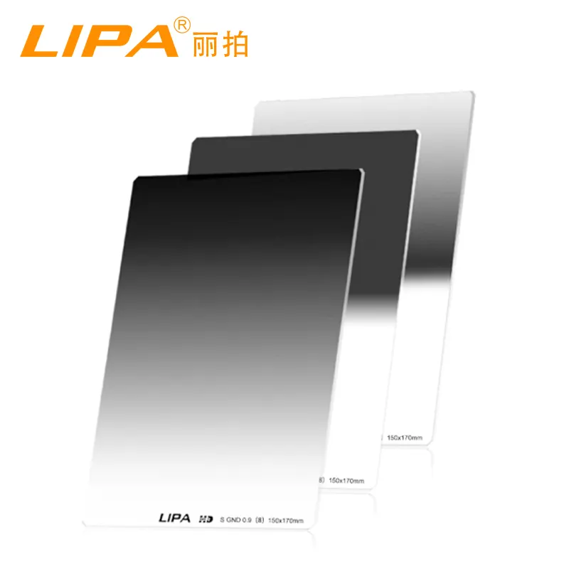 LIPA Square Soft Gradual Grey Filter für Kamera objektiv GND 0.9 Optical Glass OEM