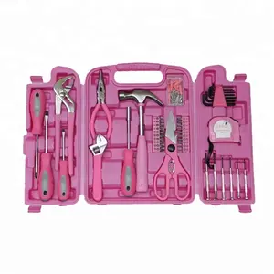 149 Pcs Huishoudelijke Tool Sets Dames Roze Schroevendraaiers Hand Tool Box